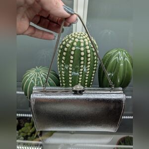 Elegant Silver Clutch Bag
